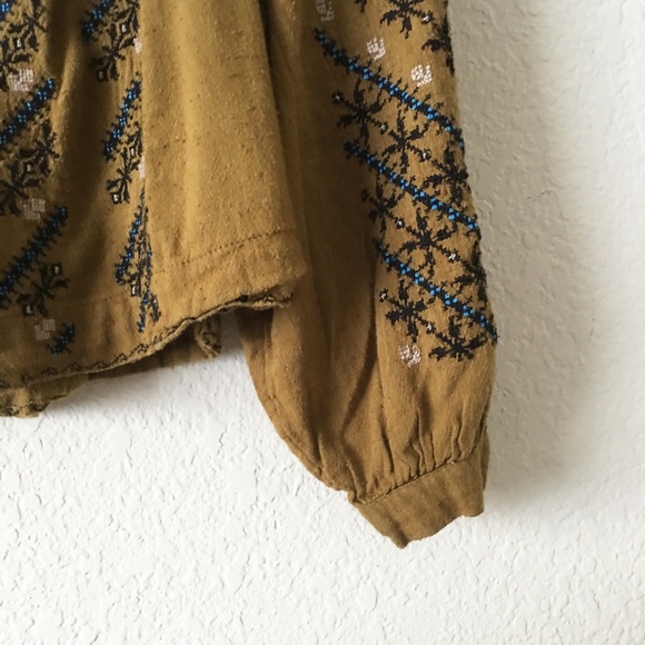 SOLD Free People All I Need Embroidered Boho Top - Picture 6 of 8